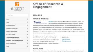 IMedRIS | Office of Research & Engagement