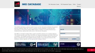 GSMA IMEI Database
