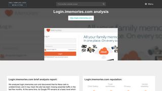 Login IMemories. iMemories Web App - Popular Website Reviews