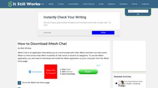 How to Download iMesh Chat | It Still Works