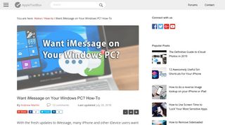 Want iMessage on Your Windows PC? How-To - AppleToolBox