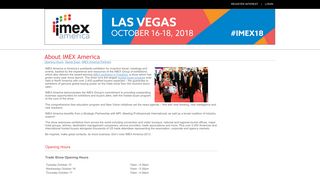 About IMEX America - IMEX - America's Worldwide Exhibition for ...