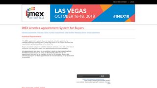 Individual Appointments - IMEX - America's Worldwide Exhibition for ...