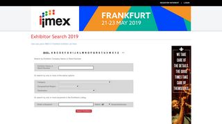 New Search - IMEX Frankfurt