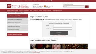 Login Estudiante-Alumni - IMF Business School