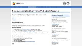 Remote Access to the Library Network's Electronic Resources