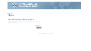 Sign in – IMF DATA Help