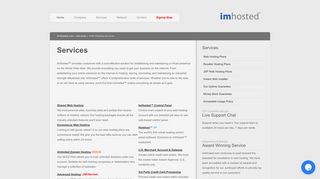 Web Hosting Services - ImHosted.com