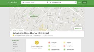 Imhotep Institute Charter High School in Philadelphia, PA - Niche