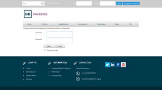 imi login - IMI Awards