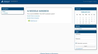 Immaculata Moodle SANDBOX