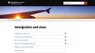 Immigration and visas | NZ Government - Govt.nz