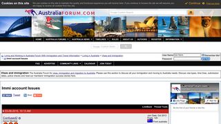 Immi account Issues - AustraliaForum.com