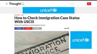 How to Check Immigration Case Status With USCIS - ThoughtCo