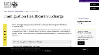 Immigration Healthcare Surcharge | LSHTM