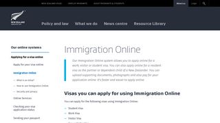 Immigration Online | Immigration New Zealand