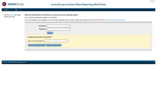 Log In - immixGroup Contract Sales Reporting Web Portal