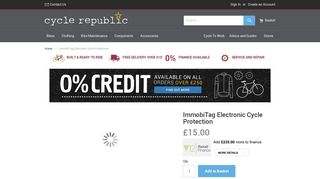 ImmobiTag Electronic Cycle Protection - Cycle Republic