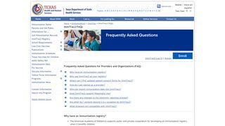 ImmTrac Frequently Asked Questions (FAQs)