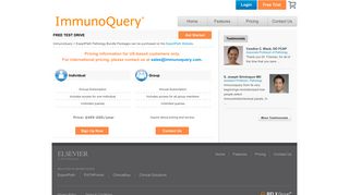 ImmunoQuery | Pricing/Plans