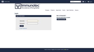 Log In - Immunotec