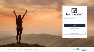 Immunotec Pay - Welcome