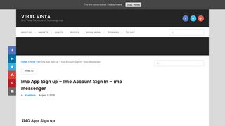 Imo App Sign up - Imo Account Sign In - imo messenger - VIRAL ...