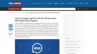 Imo.im: Single Login For All Your IM Accounts With Video Chat ...