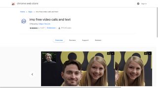 imo free video calls and text - Google Chrome