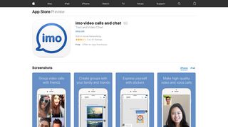 imo video calls and chat on the App Store - iTunes - Apple