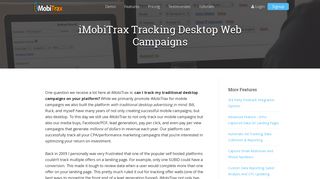 iMobiTrax Tracking Desktop Web Campaigns - iMobiTrax