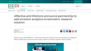 Affectiva and iMotions announce partnership to add emotion analytics ...