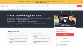 iMovie - Video editing on Mac OS | Udemy