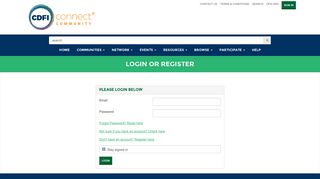 Login or Register - CDFI Connect