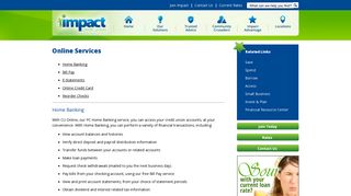 Online Services - Impact Credit Union
