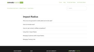 Impact Radius – Envato Market Help Center