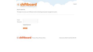 Welcome to Impark Shiftboard Login Page