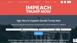 Impeach Donald Trump Now