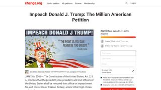Petition · The People: Impeach Donald J Trump · Change.org