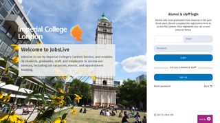 Alumni & staff login and registration - Login - Imperial College London