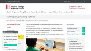 The Hub virtual learning platform | Imperial College Business School