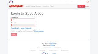 Login to your Speedpass Account | Esso