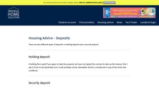 Deposits - Imperial Home Solutions