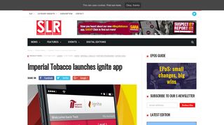Imperial Tobacco launches ignite app - Scottish Local Retailer