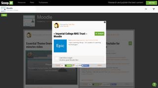 Imperial College NHS Trust – Moodle - Scoop.it