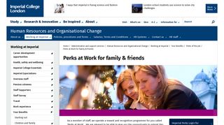 Perks at Work for family & friends - Imperial College London