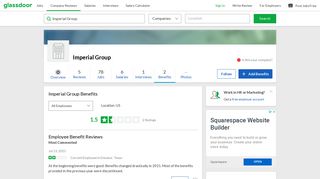 Imperial Group Employee Benefits and Perks | Glassdoor