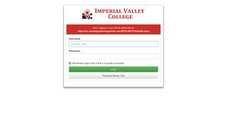 Imperial Valley College Login System