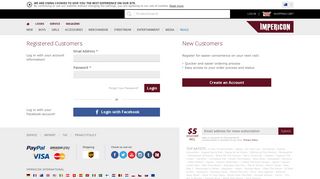 Customer Login - Impericon.com AU