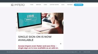 Single sign-on is now available - IMPERO